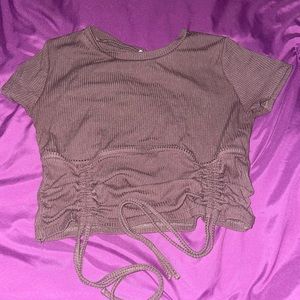 Crop top colour brown from garage